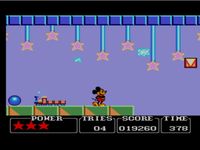 une photo d'Ã©cran de Castle of Illusion starring Mickey Mouse sur Sega Master System